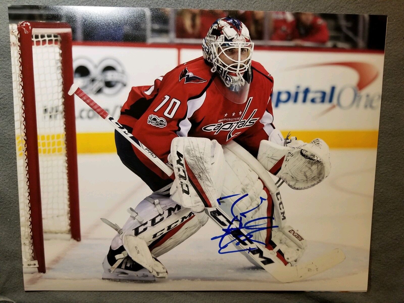 Braden Holtby Signed 11x14 Photo Poster painting Washington Capitals Autographed COA B