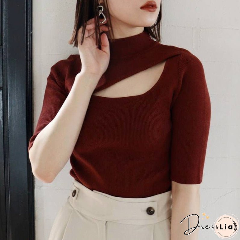 Christmas Gift Kuzuwata Japanese Jumpers Autumn Winter New Women Sweaters Sexy Hollow