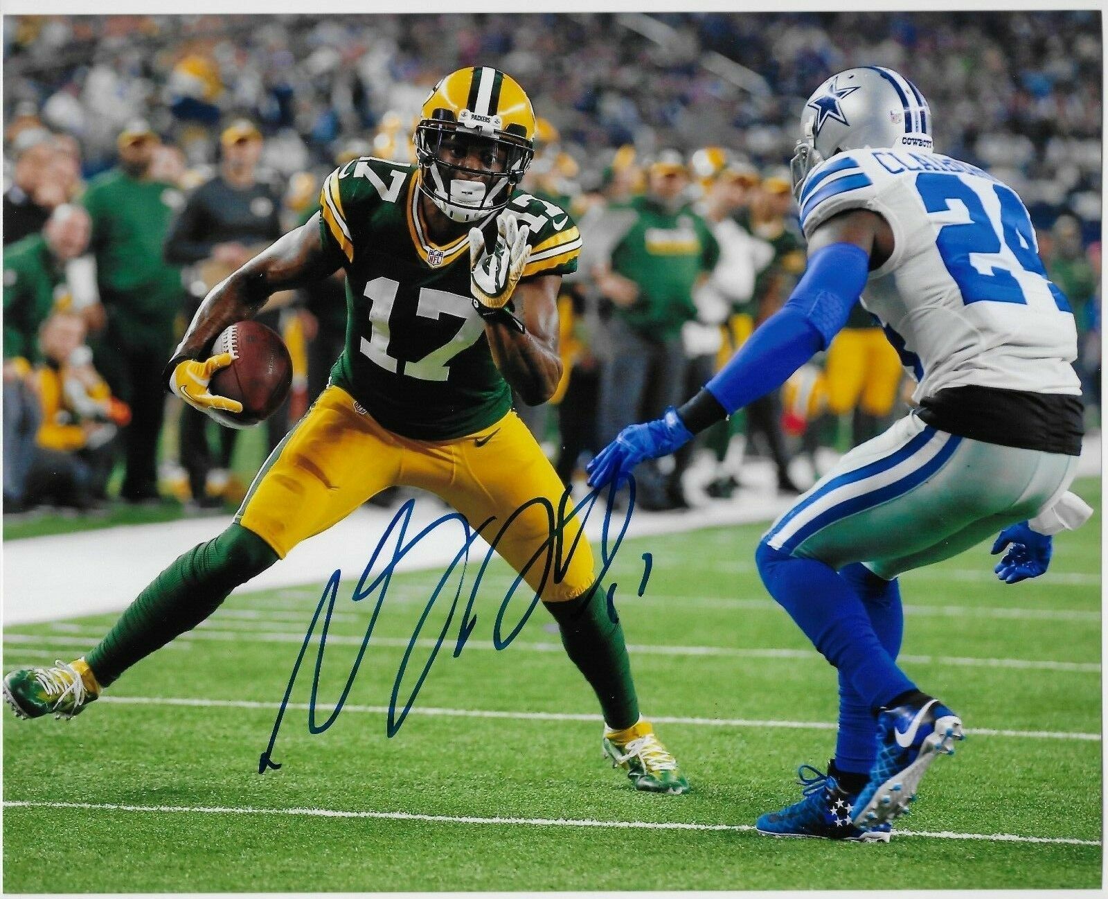 Davante Adams Autographed Signed 8x10 Photo Poster painting Packers REPRINT