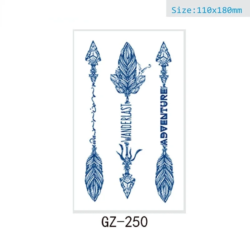 Juice tattoo stickers Net celebrity tattoo stickers lasts 15 days Herbal semi-permanent tattoo stickers