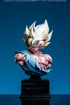 1/3 Scale Super Saiyan Goku Bust Statue - Dragon Ball Resin Statue - LoaDen Studio