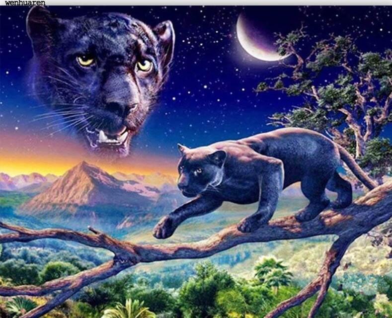 

Black Tiger – Paint By Numbers - 40*50CM, 501 Original