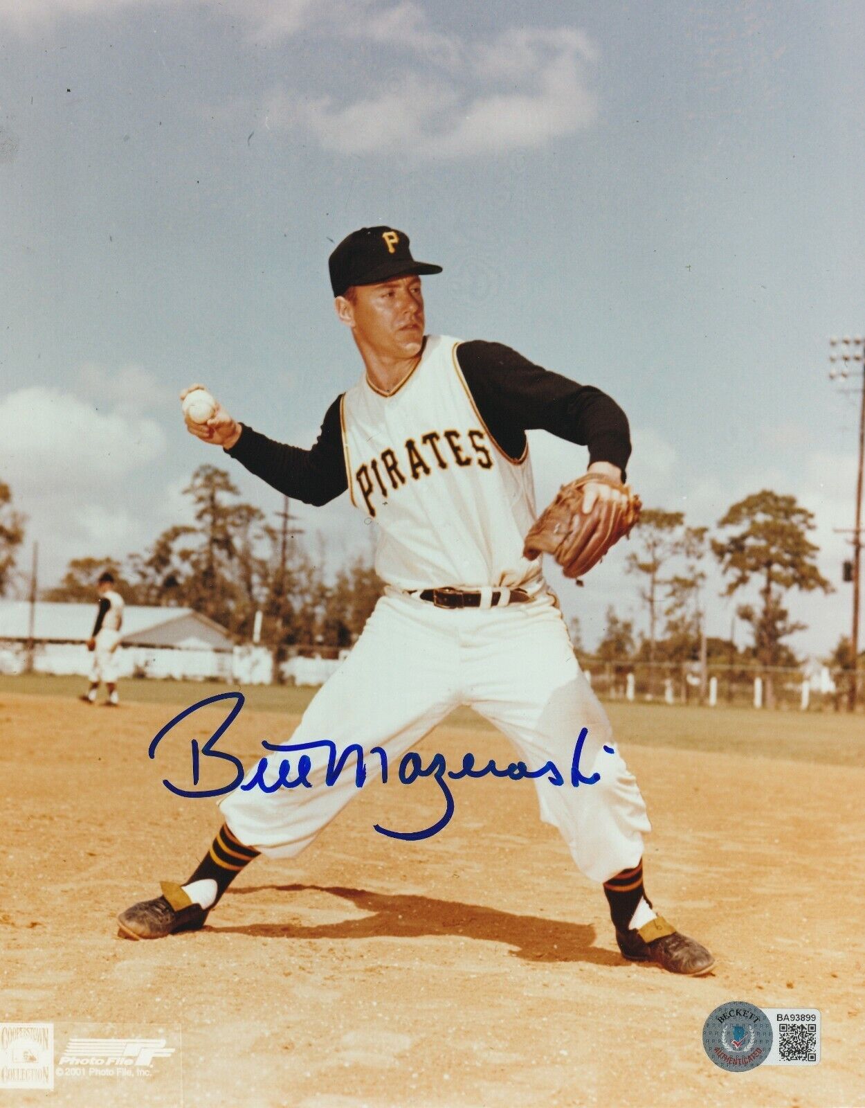 BILL MAZEROSKI Signed Pittsburgh PIRATES 8x10 Photo Poster painting w/ Beckett COA (BAS)