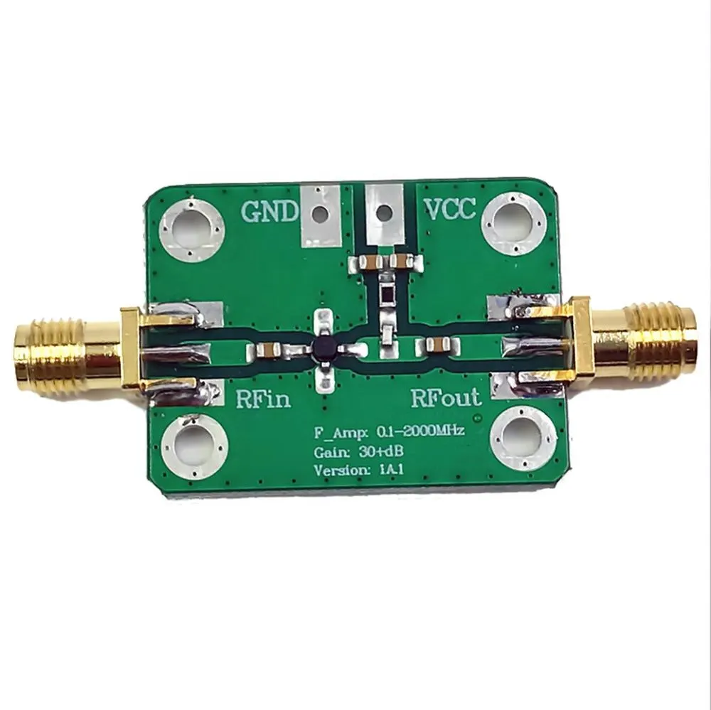 Low Noise 0.1-2000MHz Gain 32dB Broadband RF Antenna Amplifier RF Cable TV Signal Amplifier Small Signal RF Amplifier