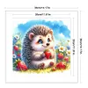 Hedgehog-Partial 11CT Stamped Cross Stitch Bead Embroidery 36*36cm/14.17*14.17in tapestrymarket