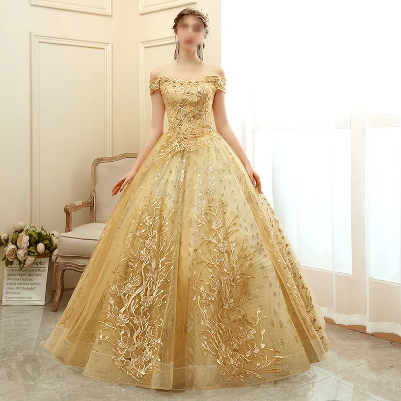 Brownm Brownm Evening Dress Women's 2025 New Atmospheric Stage Performance Punky Dresses Host Company Annual Meeting Dress