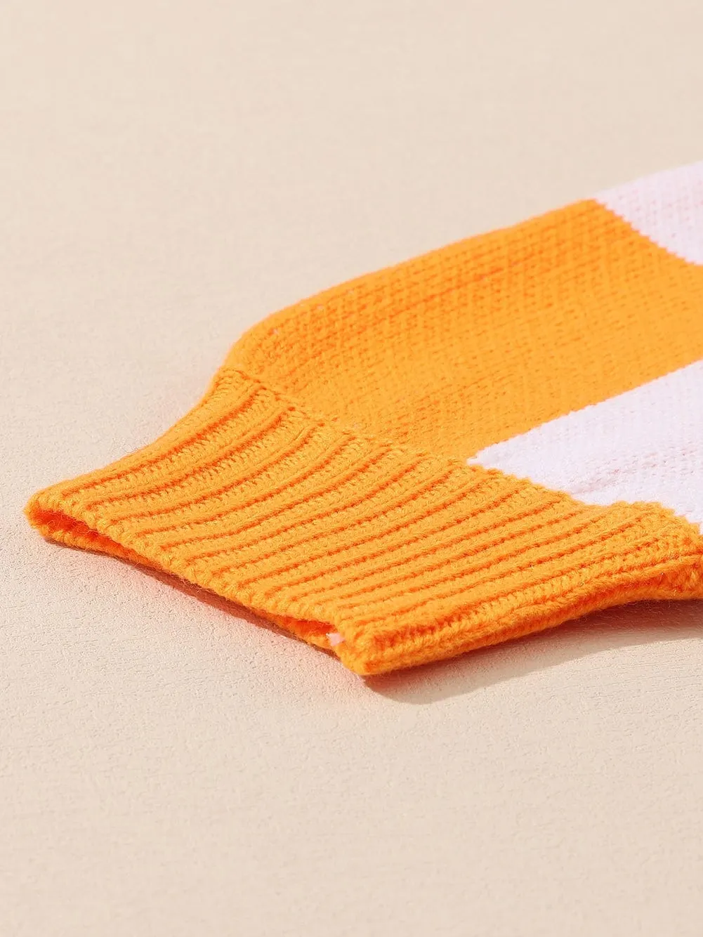 Everyday Checkered Knit Sweater