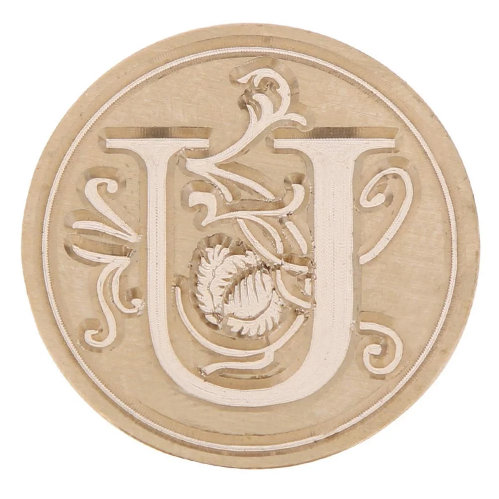 European Letter Wax Paint Seal Vintage Envelope Sealing Copper Head Stamp