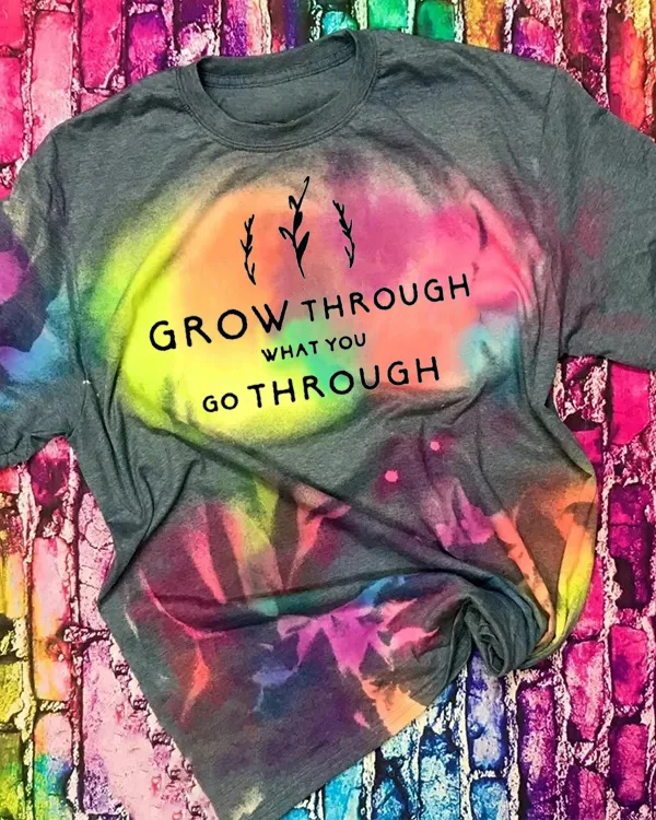 Inspirational Self Growth Motivational Tie Dye T-Shirt