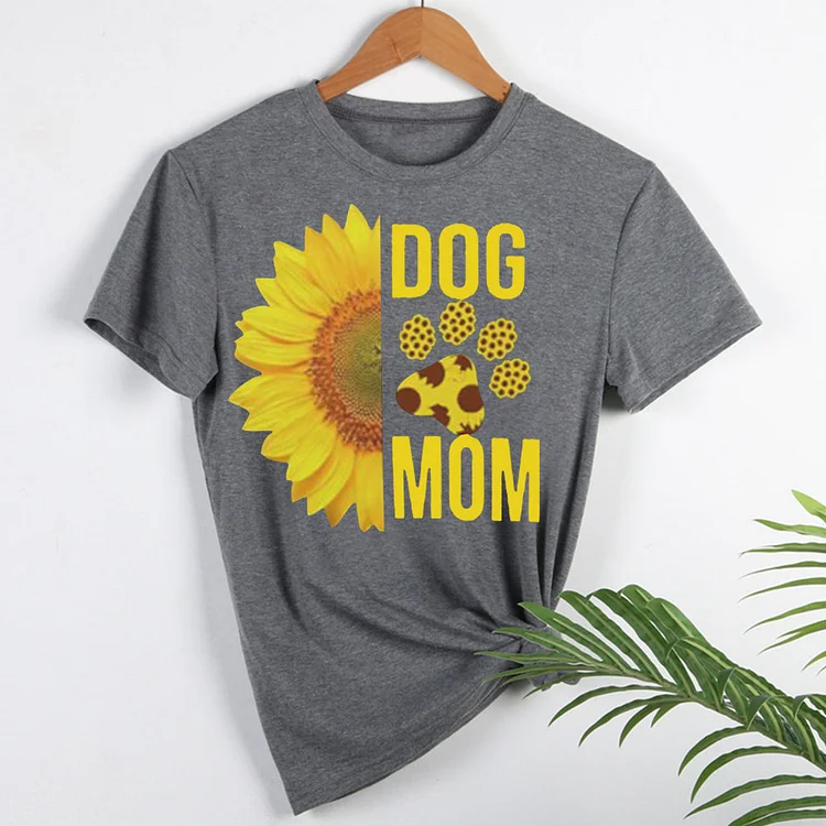 Dog Mom Sunflower  T-Shirt Tee-01708