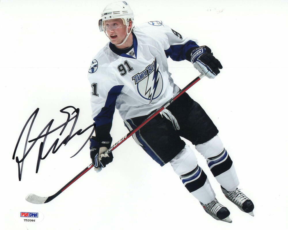 STEVEN STAMKOS SIGNED AUTOGRAPH 8x10 Photo Poster painting - TAMPA BAY LIGHTNING STAR PSA