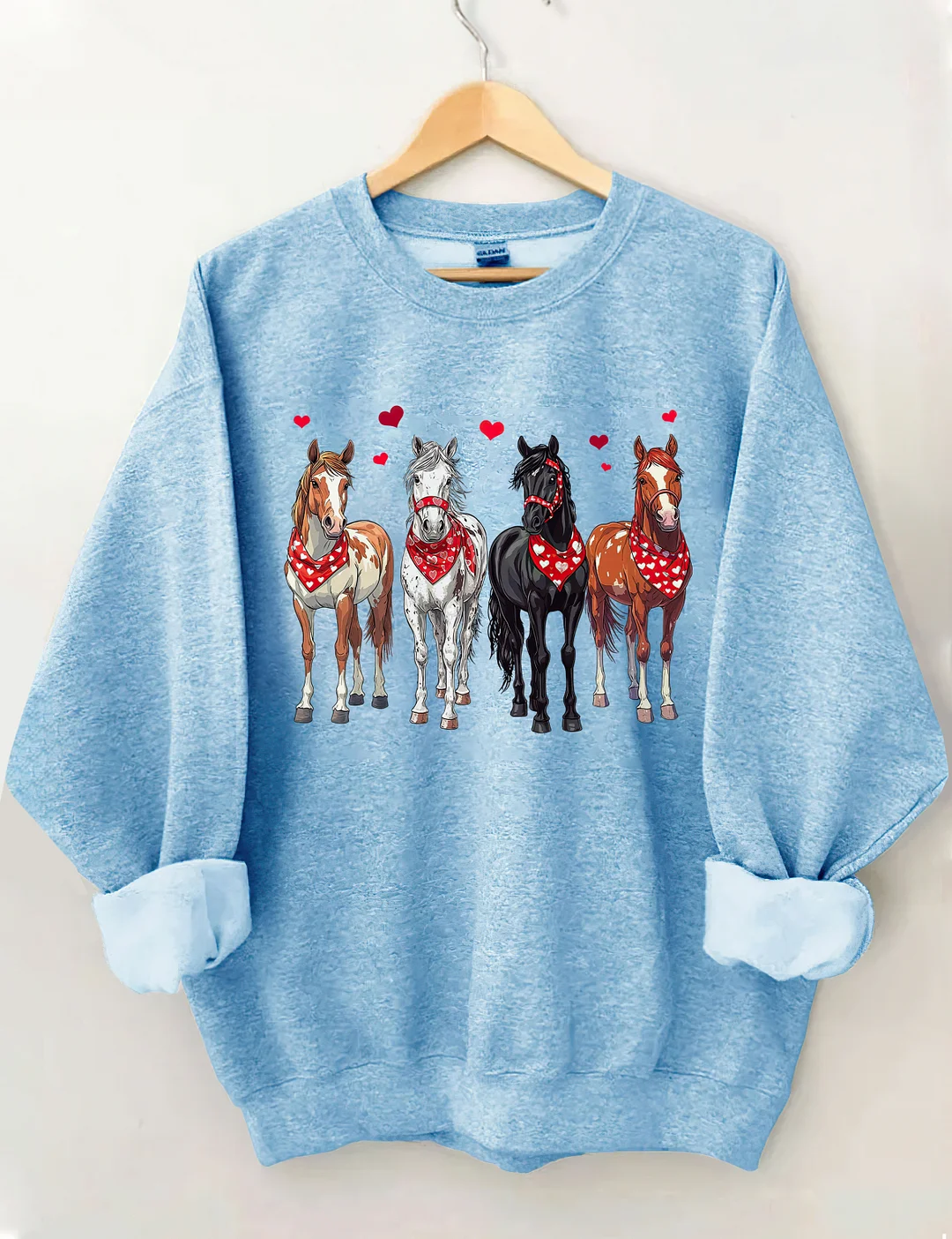 Valentine Horse Sweatshirt