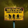 Zombie Detention Area Warning - Vintage Metal Signs(12*16Inch) - Warning