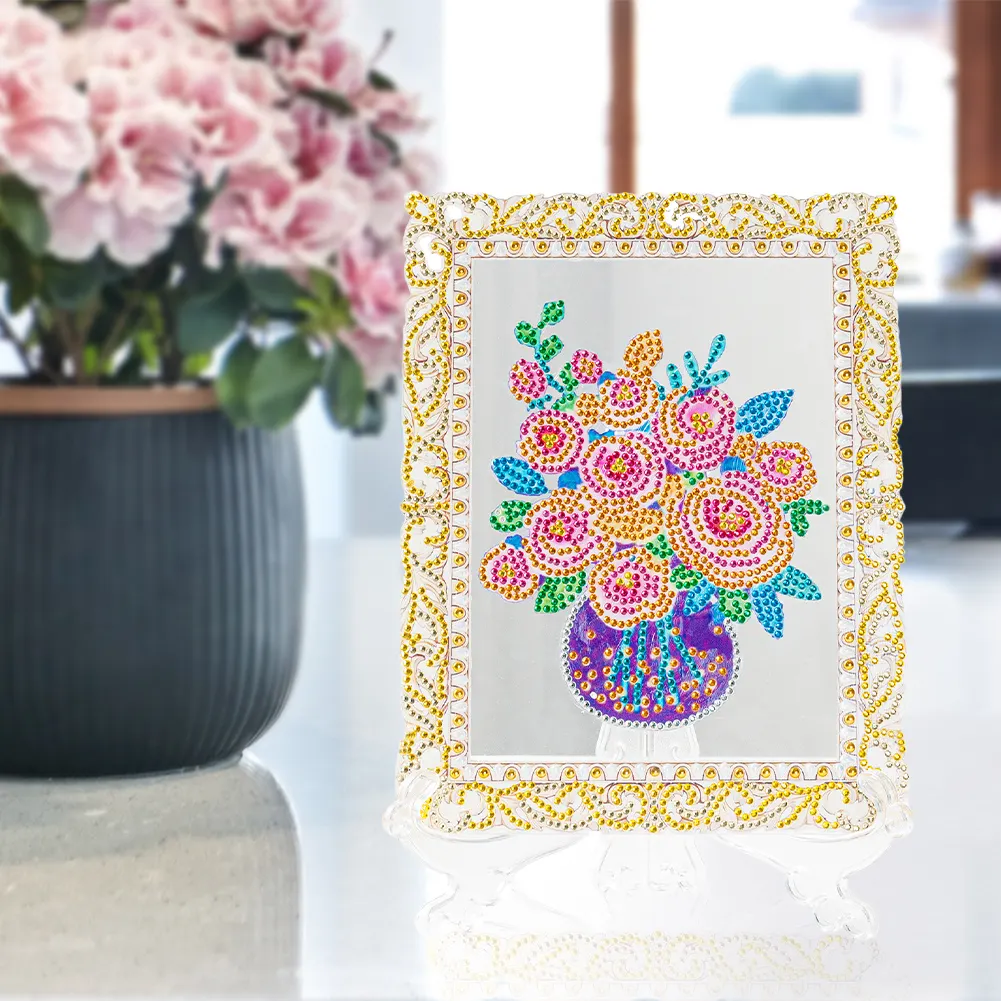 DIY Flower Diamond Acrylic Wall Art Pictures Colour Box Packaging