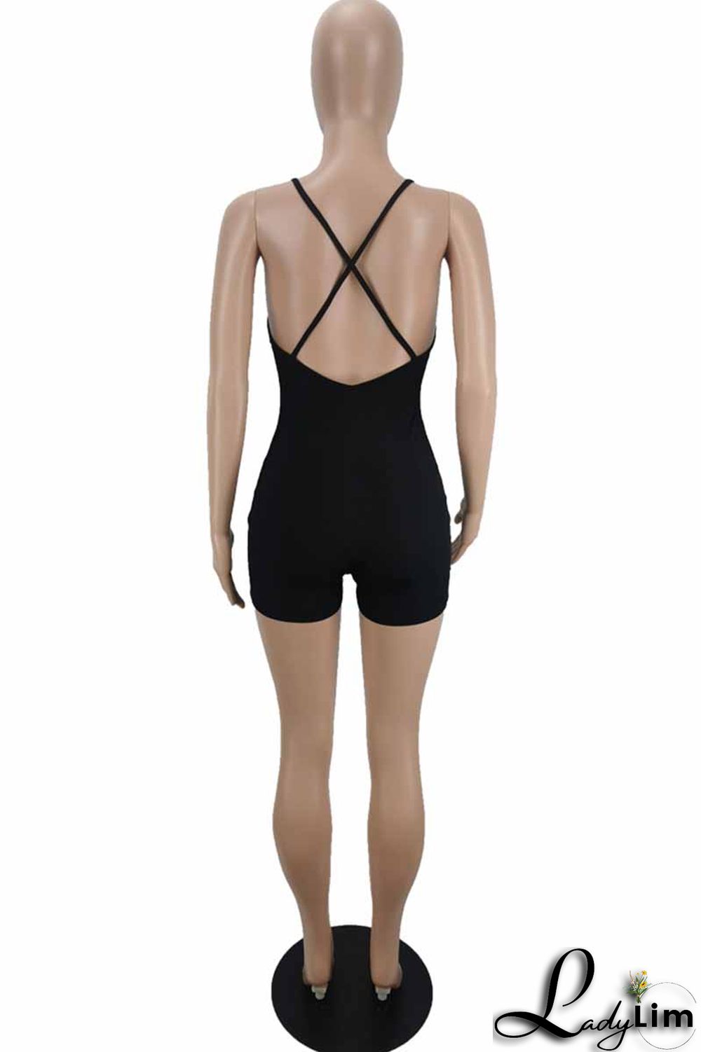 Purple Street Print Letter V Neck Jumpsuits