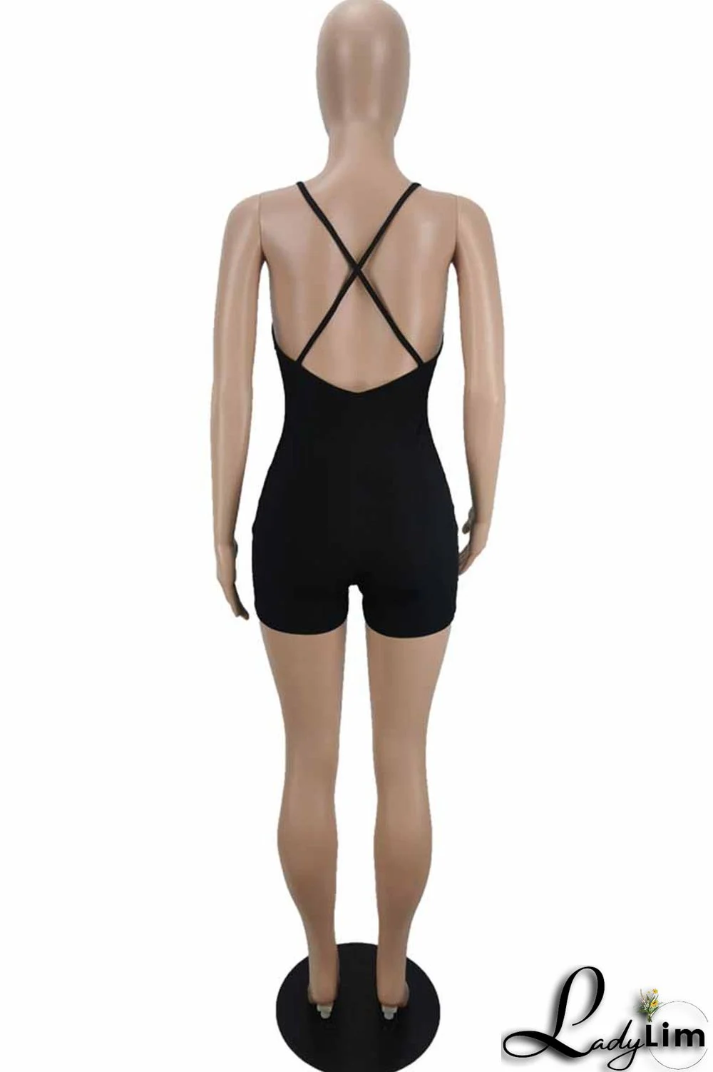 Purple Street Print Letter V Neck Jumpsuits