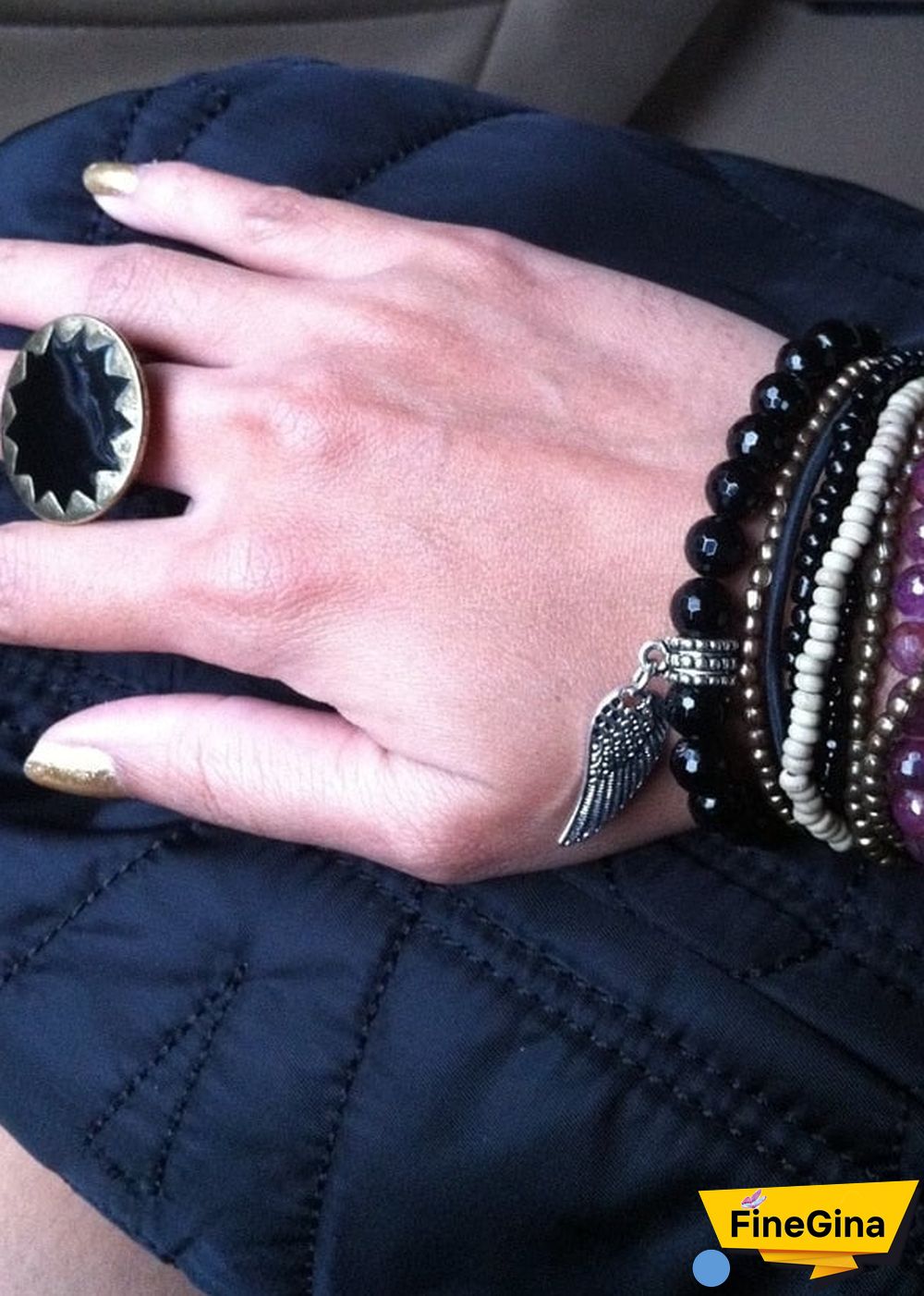 Boho Bracelet, Stretchy Bracelet, 8MM Blue Lapis Luzuli Antique Buddha