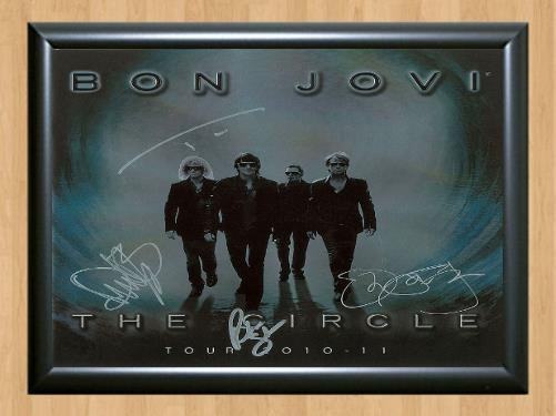 Jon Bon Jovi The Circle Band Signed Autographed Photo Poster painting Poster Print Memorabilia A4 Size