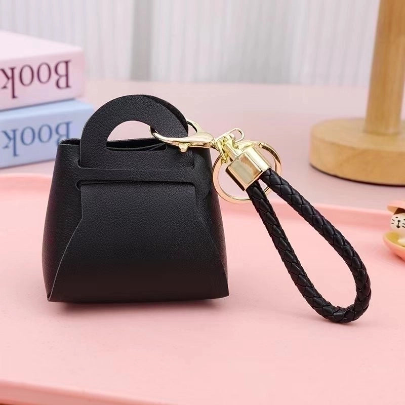 Popular Korean Version Of The Hundred Tower Key Chain Pendant Cute Candy Color Small Coin Purse Bag Macaron Earphone Bag