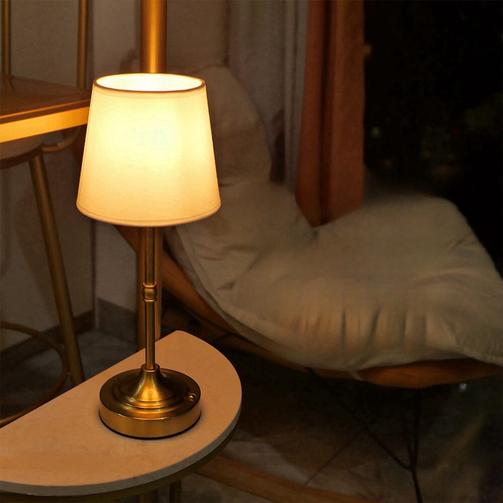 Retro Wireless Fabric Table Lamp