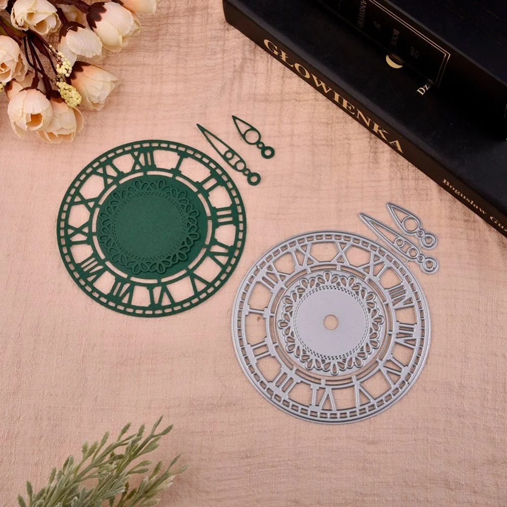 Clock Metal Cutting Dies Watch Frames Cut Die Mold Scrapbook Paper Craft Knife Mould Blade Punch Stencil Stamps And Dies
