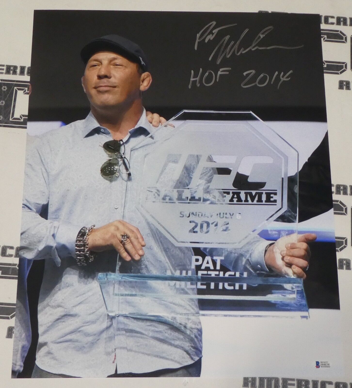 Pat Miletich Signed 16x20 Photo Poster painting BAS Beckett COA UFC Hall of Fame Picture Auto'd