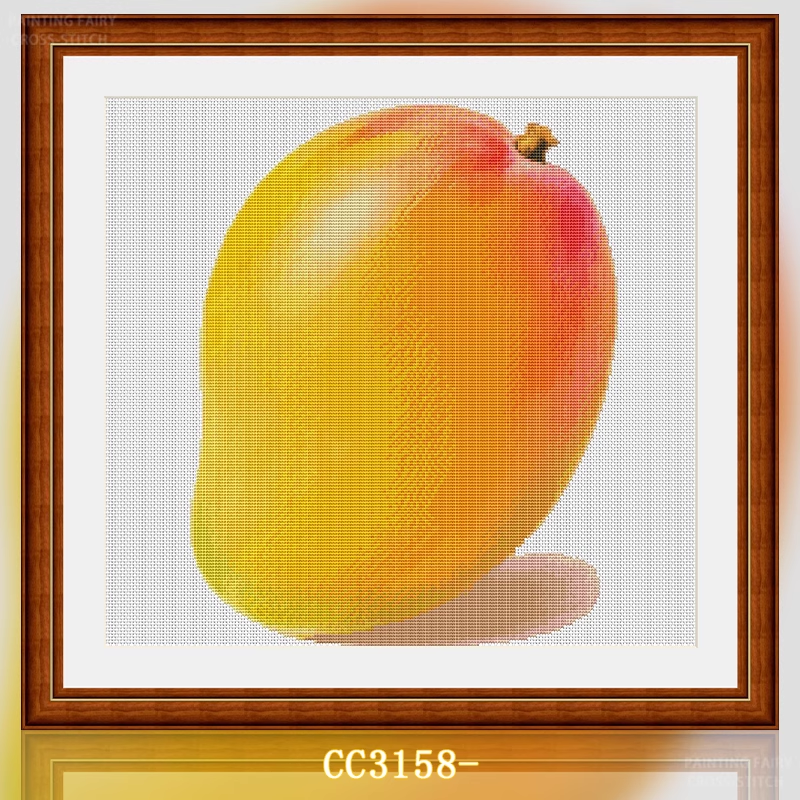 【CC3158- Noble Concubine Mango in the Gourmet Series】 Painting Fairy Cross Stitch