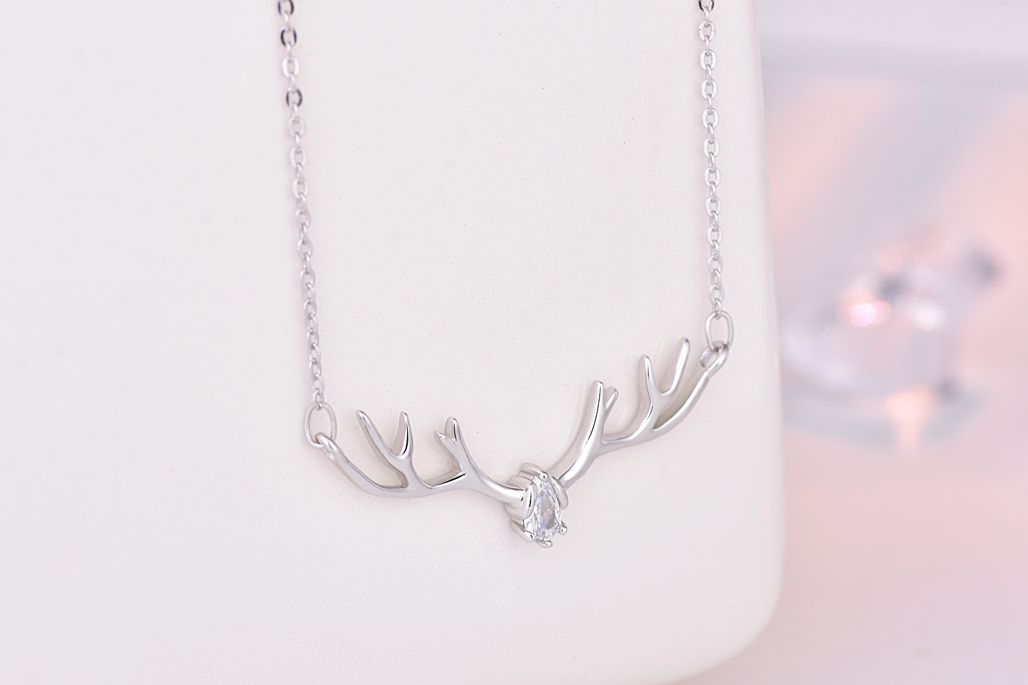 Christmas Blue Deer Diamond Necklace 2024 - Flycurvy 