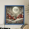 Christmas Scenery-14CT Stamped Cross Stitch 40*40cm/15.75*15.75in tapestrymarket