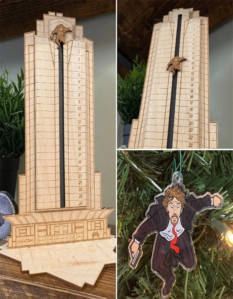 Die Hard Advent Calendar &ndash; Hans Gruber Falling Off Off Nakatomi Plaza