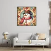 Xmas Snowman-11CT Stamped Cross Stitch 40*40cm
