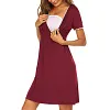 Women Lace Patchwork Nursing Maternity Dresses