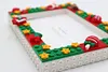 Chirstmas DIY Building Block Photo Frame Kit,Creative Handmade Assembled Photo Frame Handmade Craft Gift Home Tabletop Display Decor