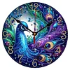 DIY Peacock Special Shape Diamond Painting Clock