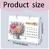 DIY 2027 Diamond Painting Calendar Art Kit Paper Desk Calendar Desktop Decoration Craft Kit