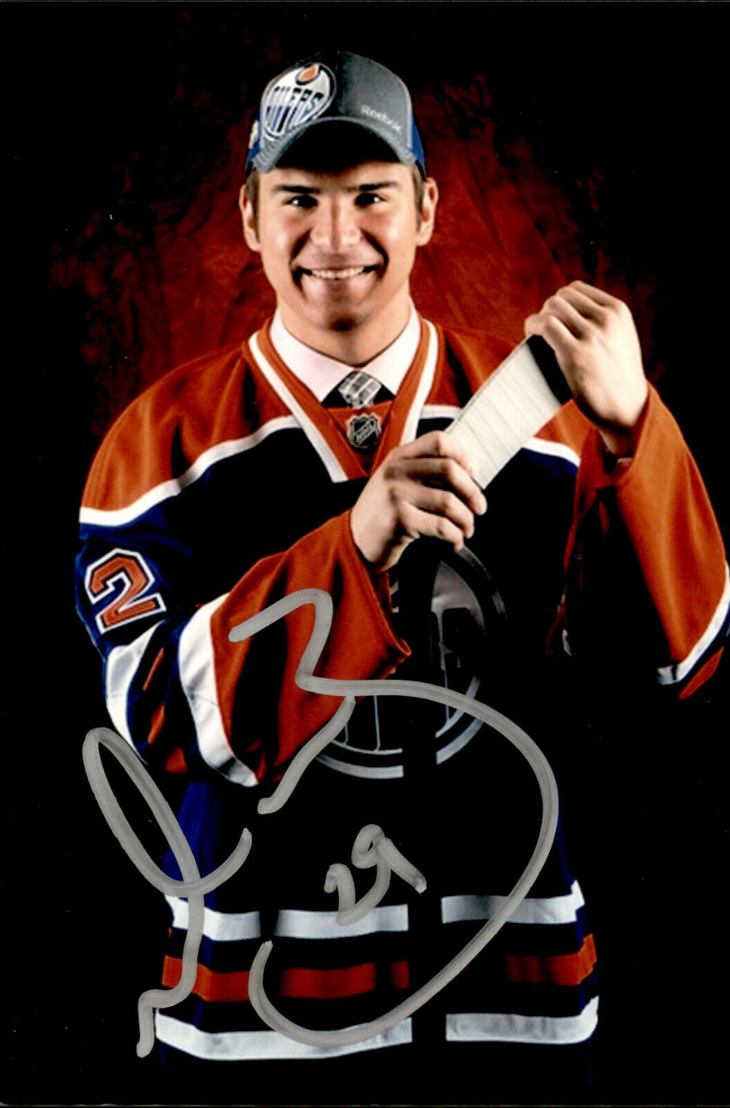 Mitchell Moroz SIGNED 4x6 Photo Poster painting EDMONTON OILERS #2