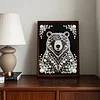 Diamond Painting-DIY Special Shaped Drill Pearl Painting Black Bear(30x40cm)