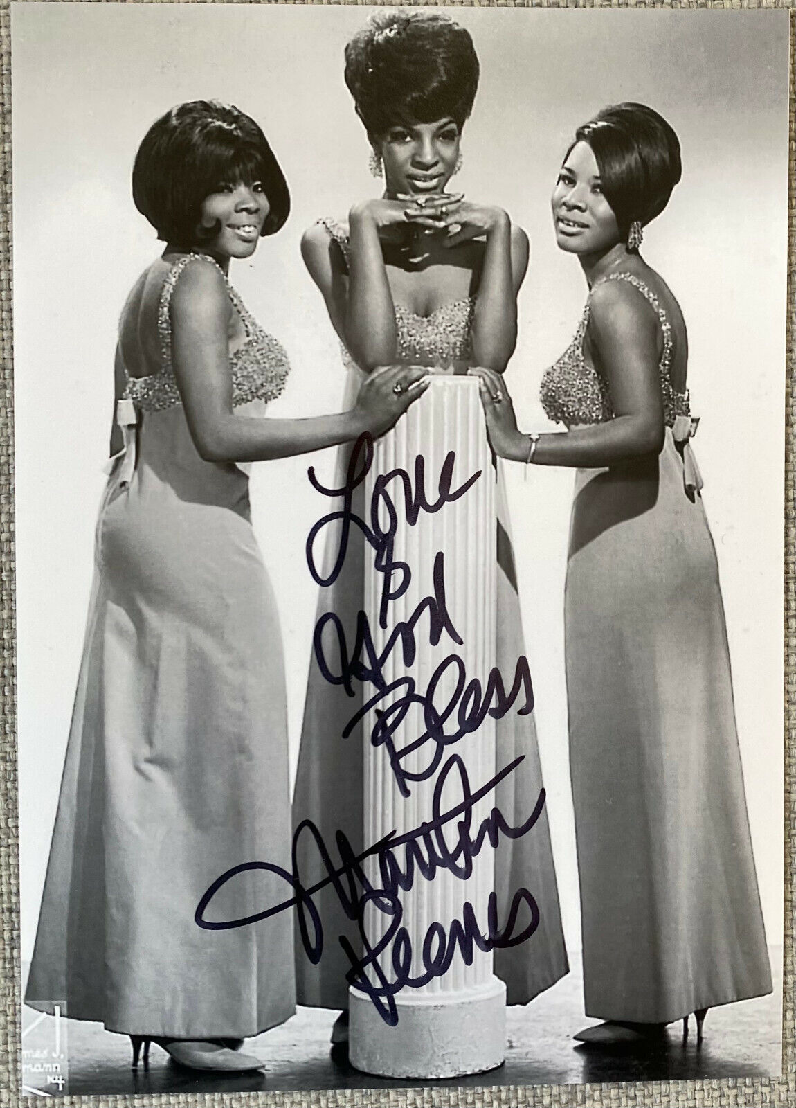 Martha Reeves Signed In-Person 5x7 B&W Photo Poster painting - Authentic, Motown, The Vandellas