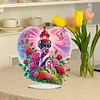DIY Rose Lighthouse Special Shape Diamond Painting Acrylic Desktop Ornaments