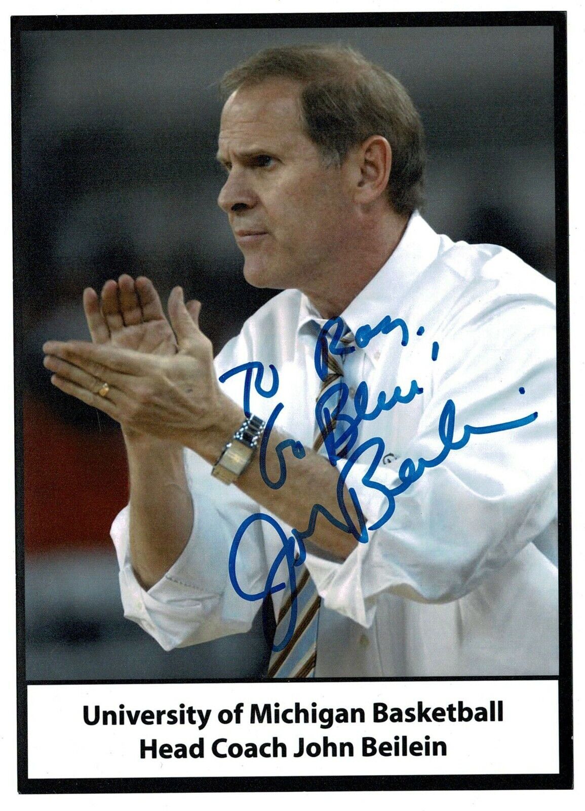 John Beilein signed autographed Photo Poster painting! AMCo! 13887