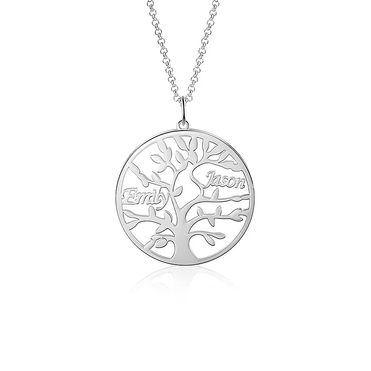 For Mother - Tree Of Life Personalized Name Necklace
