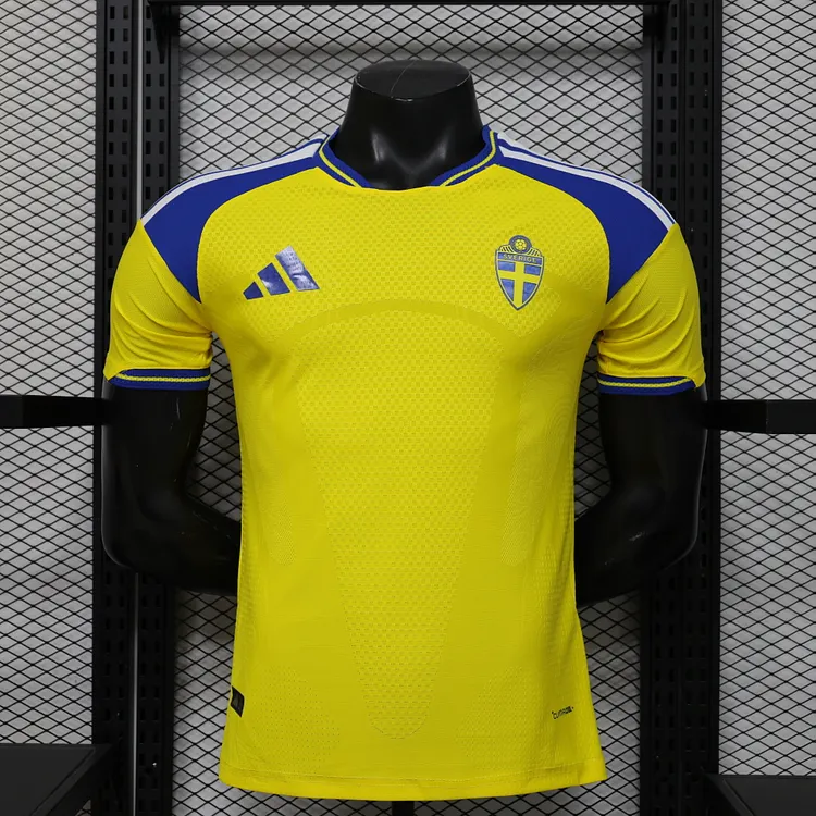 Player Edition - Sweden 2026 World Cup Home Jersey 1:1 Thai Quality