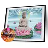 Diamond Painting-DIY Crystal Rhinestone Lotus Statue