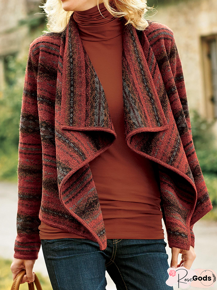 Boho Shawl Collar Loose Other Coat