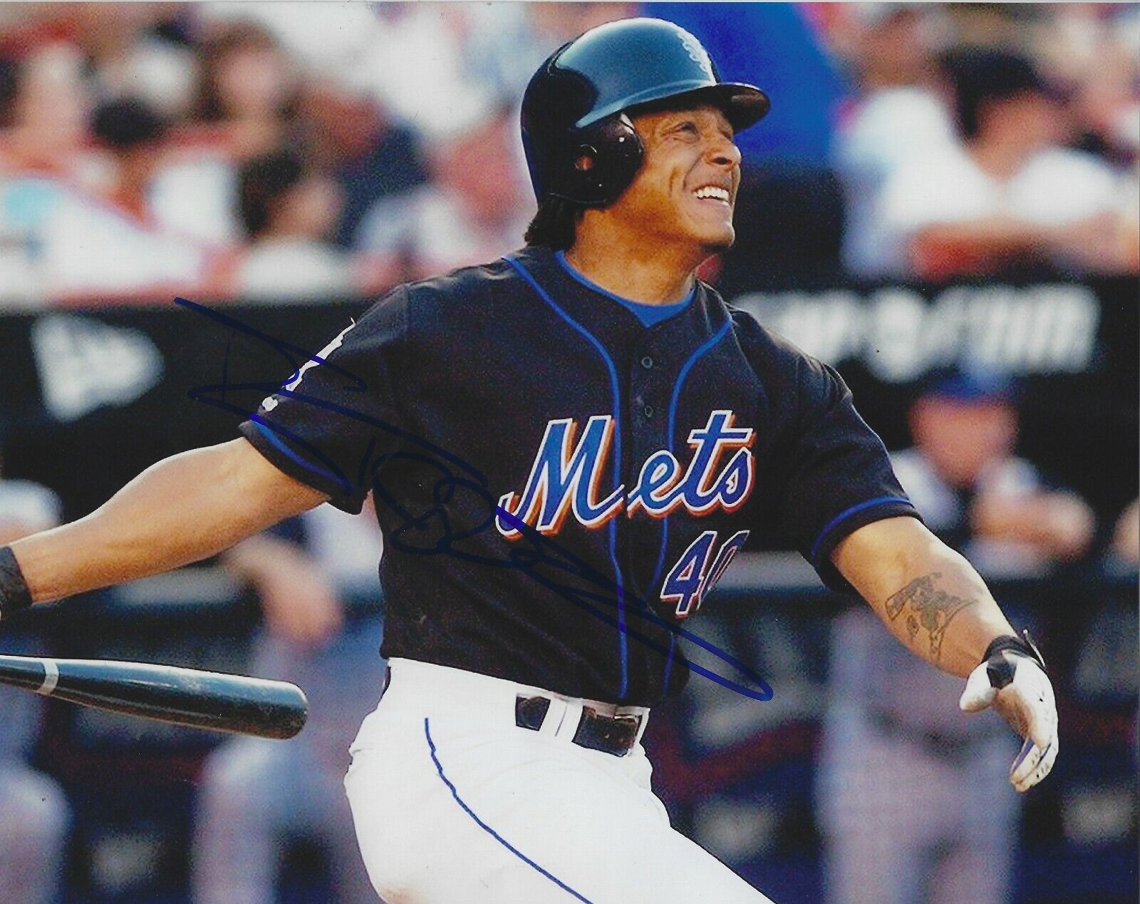 Autographed TONY TARASCO New York Mets 8x10 Photo Poster painting- COA