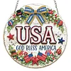 4Pcs Diamond Painting 250th Anniversary of the US Window Pendants Suncatcher Hanging Kits for Home Porch Farmhouse