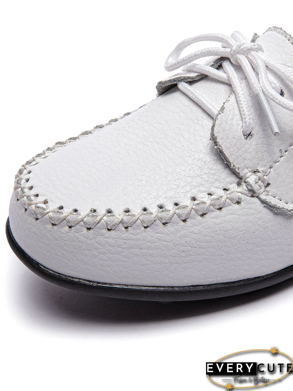 Retro Casual Simple Lace-up Flat Shoes