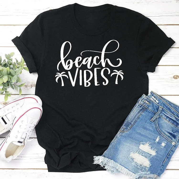 Beach Vibes  T-shirt Tee - 01462-Annaletters