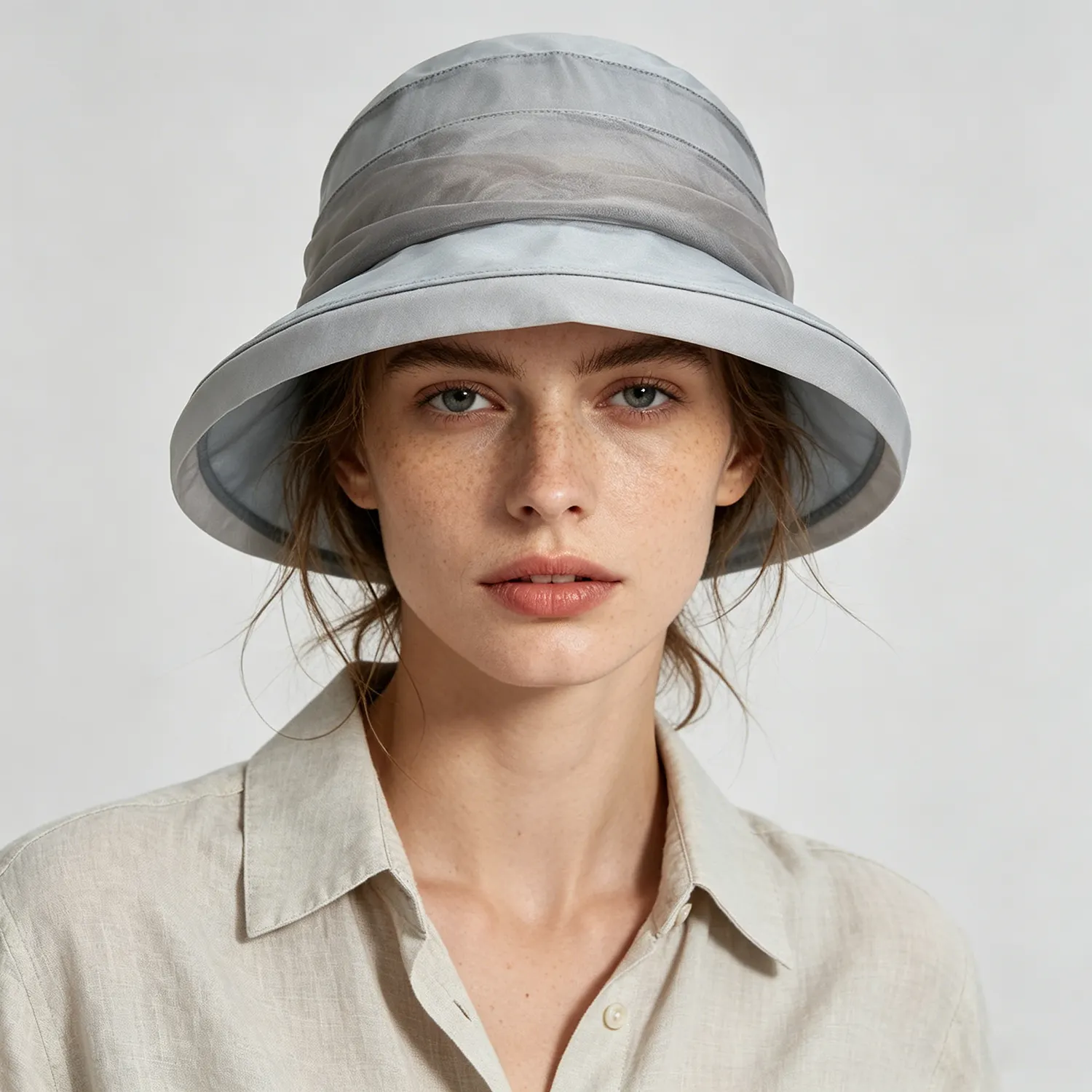 100% Silk Bucket Hat Sun Protection Breathable For Women REAL SILK LIFE