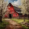 Country House-11CT Stamped Cross Stitch 45*45cm tapestrymarket